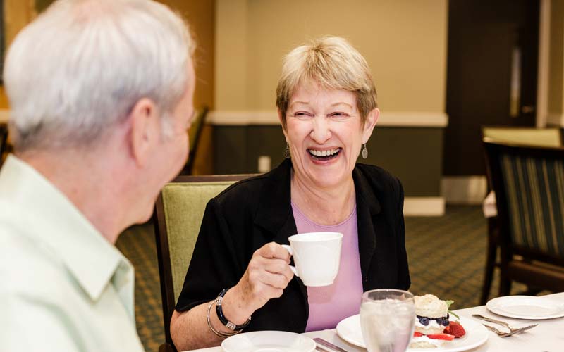 Smiling with Dessert